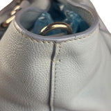 Prada Light Blue Vitello Daino Leather Tote