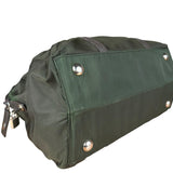 Prada Vintage Green Nylon Top Handle Bowler Bag