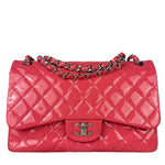 Chanel Pink Patent Leather Double Flap Bag 2012