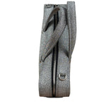 Balenciaga Silver GlitterLeather Triangle Two-Way Bag