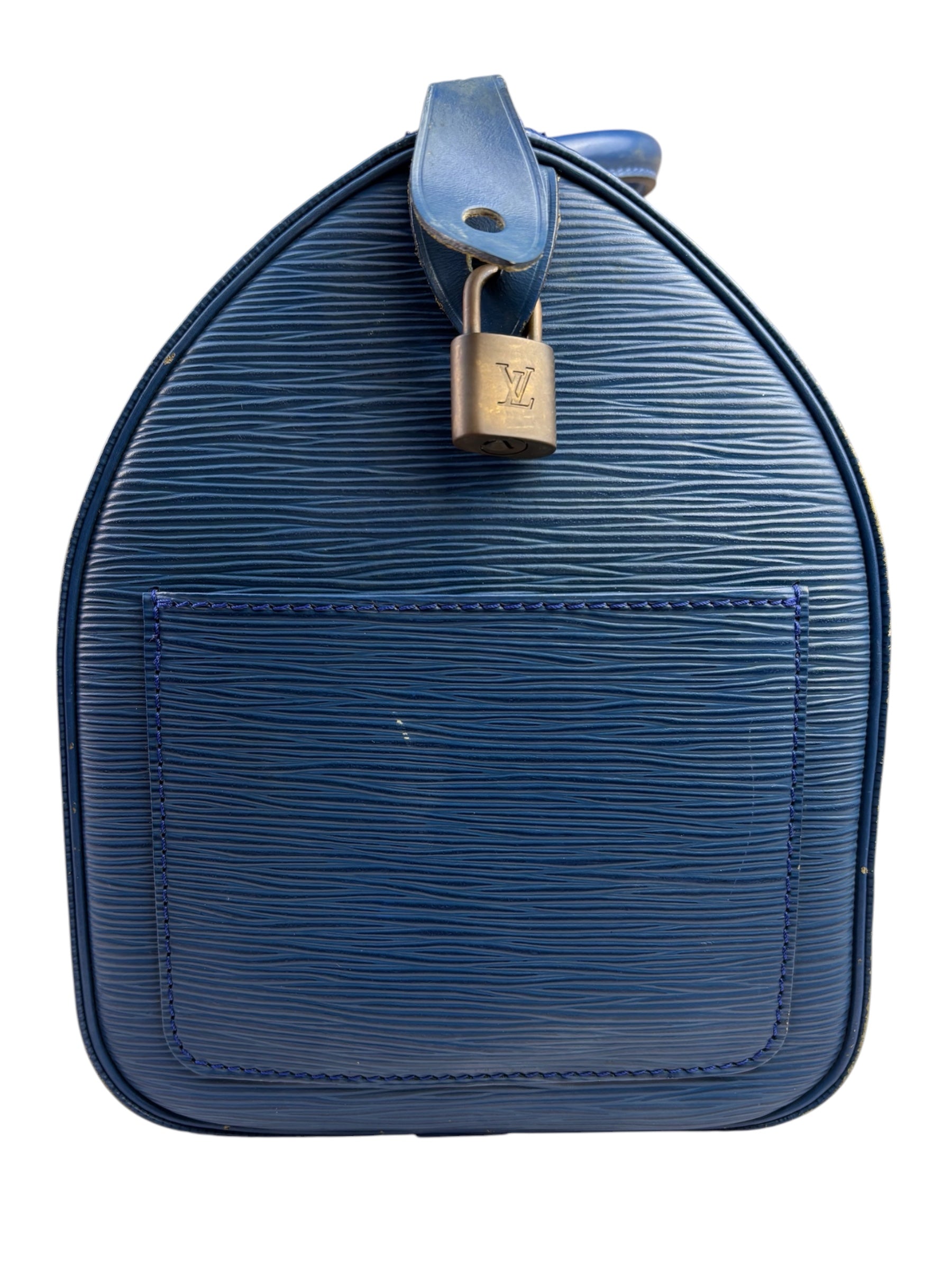 Louis Vuitton Blue Epi Leather Speedy 30
