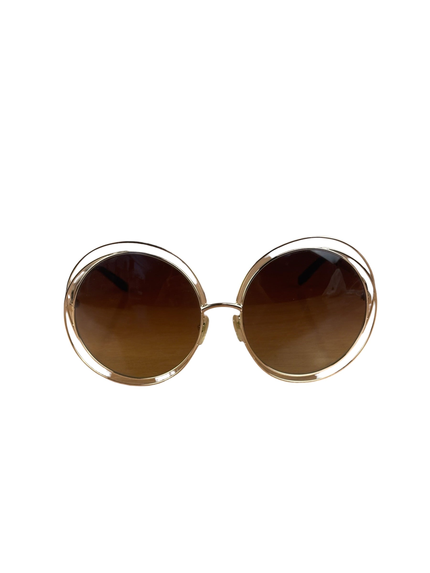 Chloe Carlina Oversized Round Sunglasses Rx