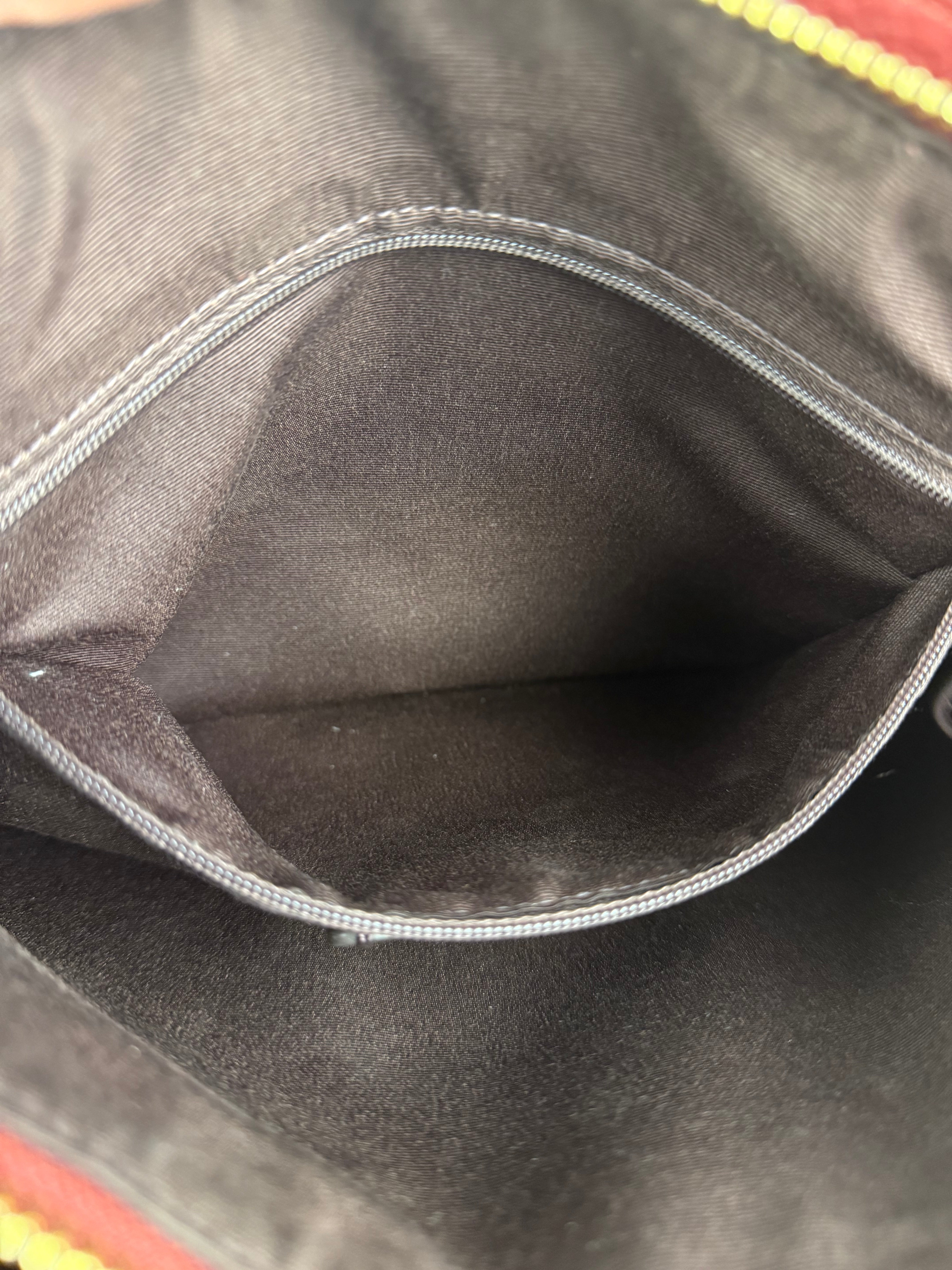 Coach Maroon Pebbled Leather Remi 2Way Bag