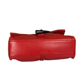 Burberry Red Leather Haymarket Check Shoulder Bag