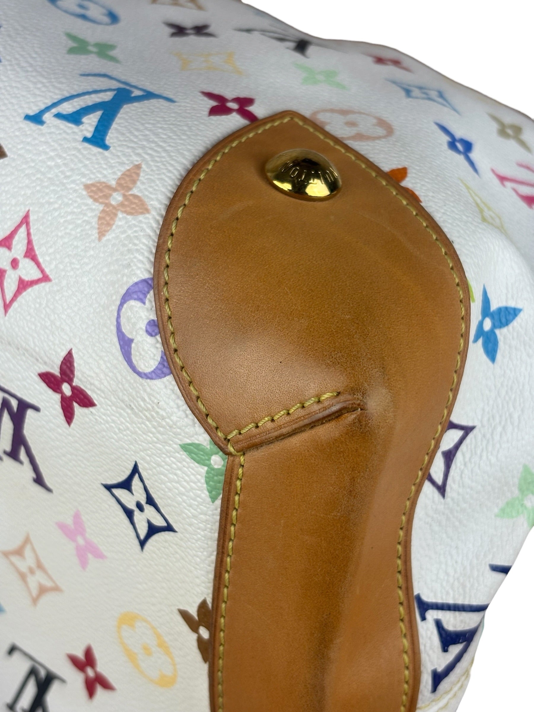 Louis Vuitton White Murakami Ursula Handbag