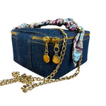 Chanel Denim Vanity Case Handbag 1997