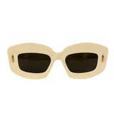 Loewe Ivory Rectangle Frame Sunglasses