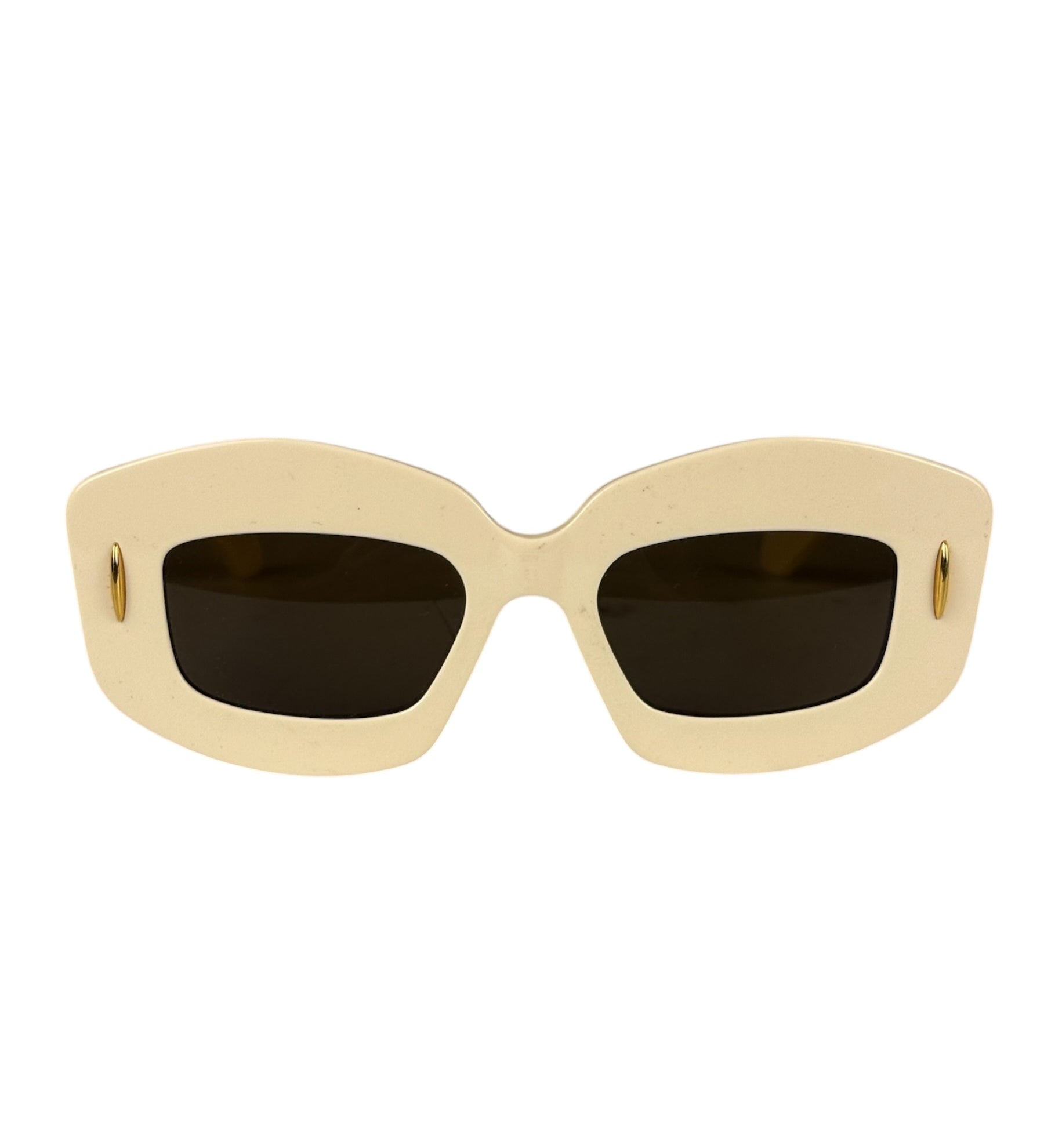 Loewe Ivory Rectangle Frame Sunglasses