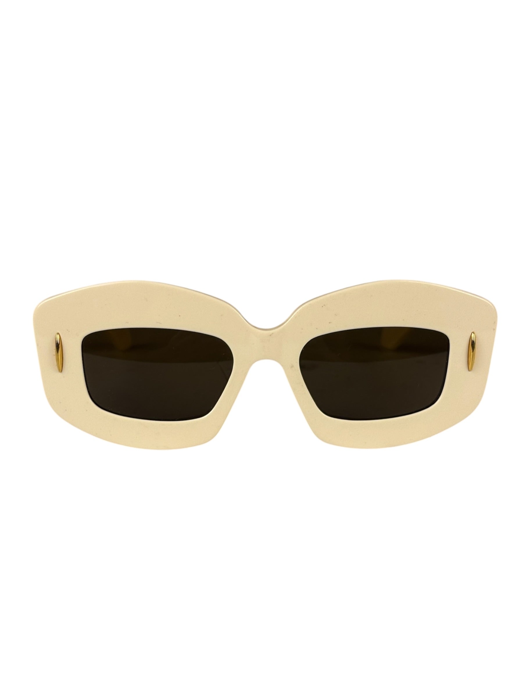 Loewe Ivory Rectangle Frame Sunglasses