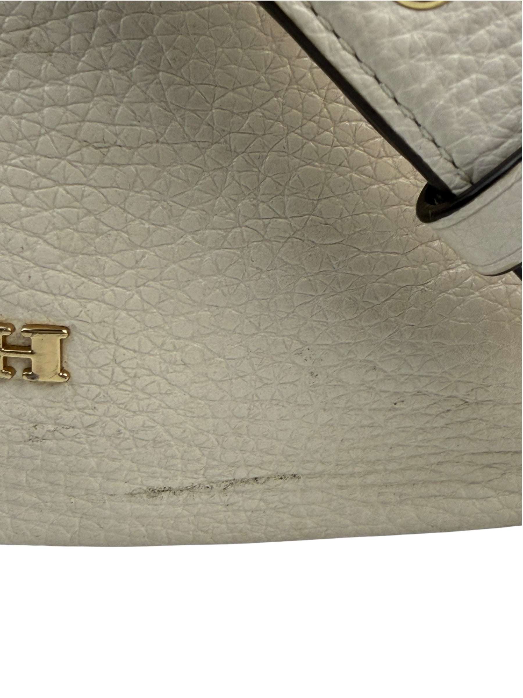 Coach Cream Pebbled Leather Hobo Bag