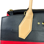 Louis Vuitton Red Leather City Steamer Handbag MM