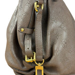 Louis Vuitton Brown Leather Mahina Hobo Bag