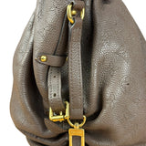 Louis Vuitton Brown Leather Mahina Hobo Bag