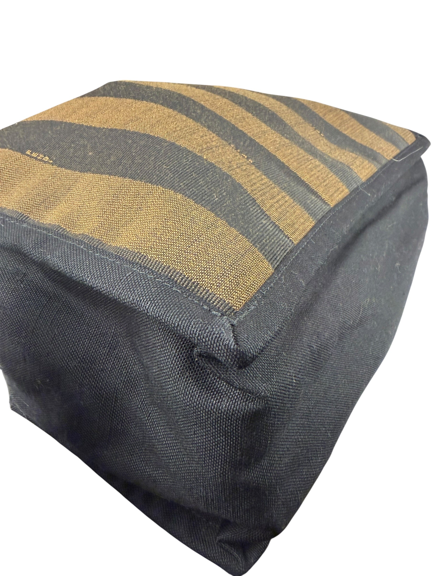 Fendi Pequin Canvas Tote Bag