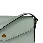 Gucci GG Super Mini Leather Shoulder Bag Pale Blue