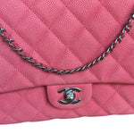Chanel Coral Pink Matte Quilted Caviar Flap Shoulder Bag 2012