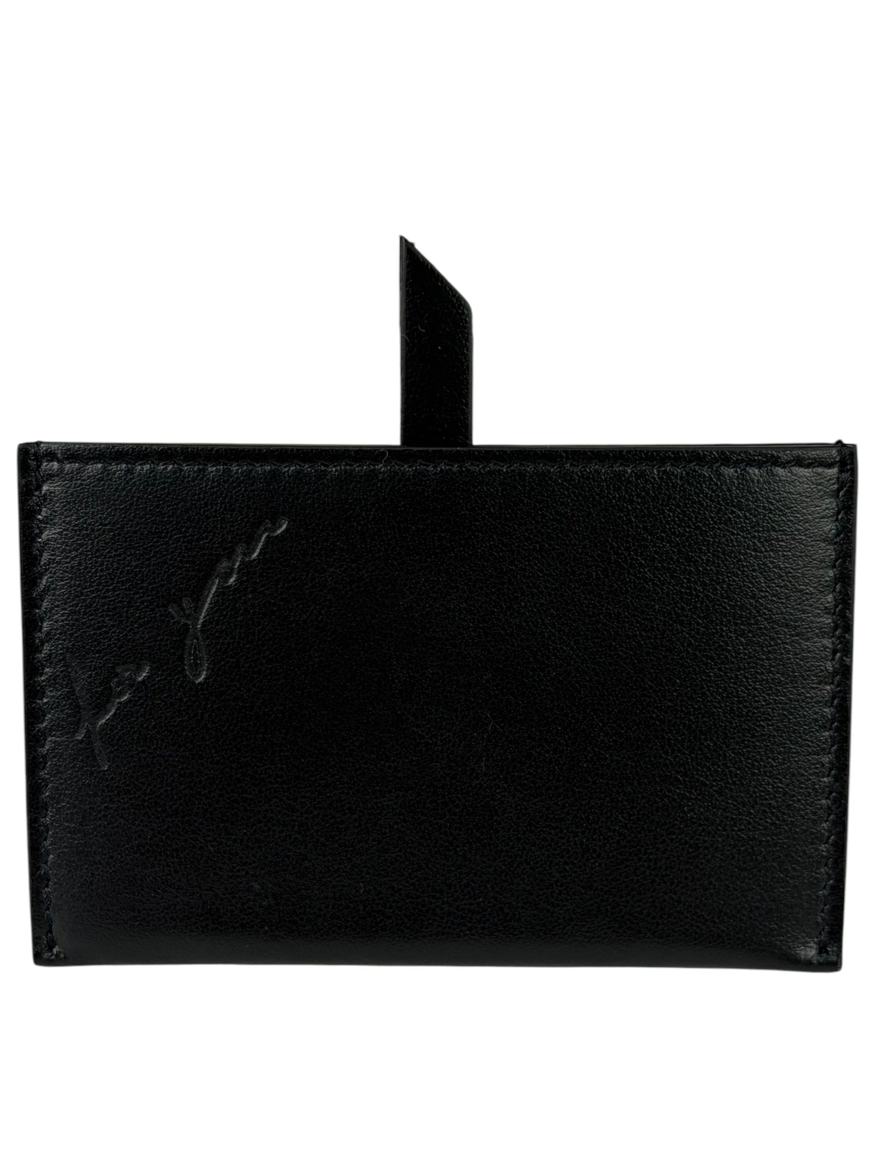 Yves Saint Laurent Black Leather Slip Mirror