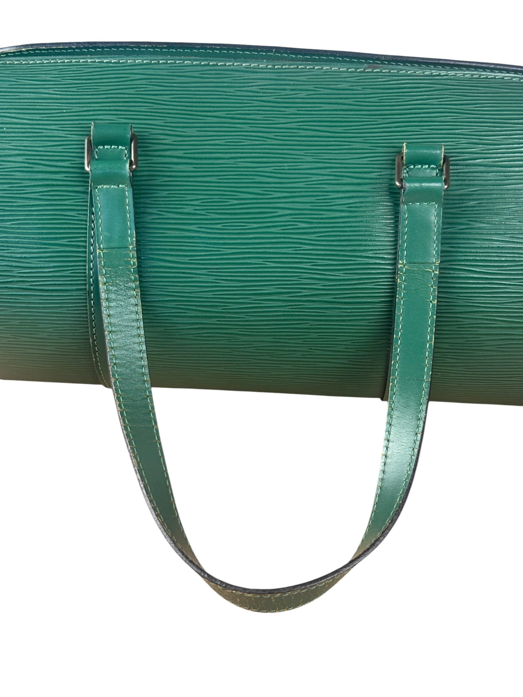 Louis Vuitton Green Epi Soufflot Handbag