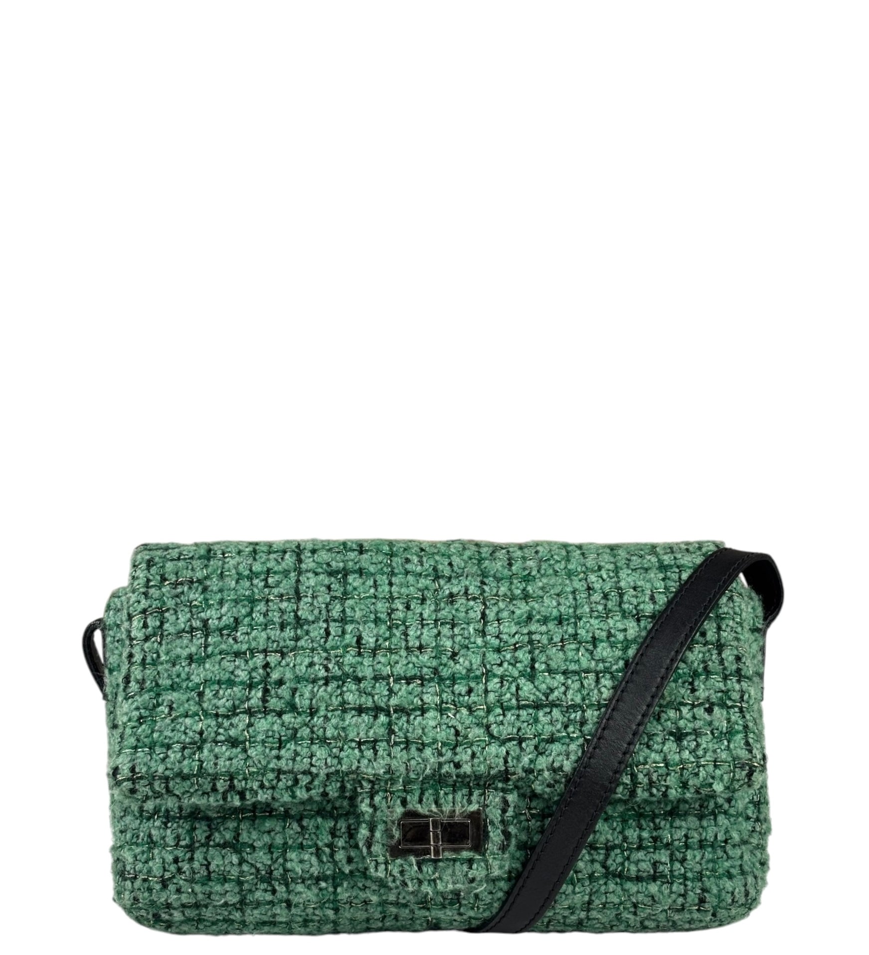 Chanel Green Tweed Easy Reissue Flap Bag 2009