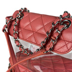 Chanel 2018 Pink Quilted PVC Vanity Zip Backpack