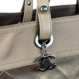 Chanel Metallic Gold Leather Paris-Biarritz Large Tote Bag 2007
