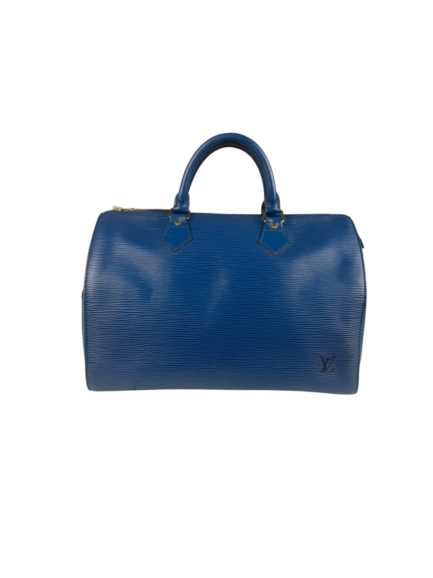 Louis Vuitton Blue Epi Leather Speedy 30
