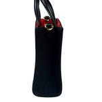 Givenchy Black Leather Trim Mini Logo Printed Tote