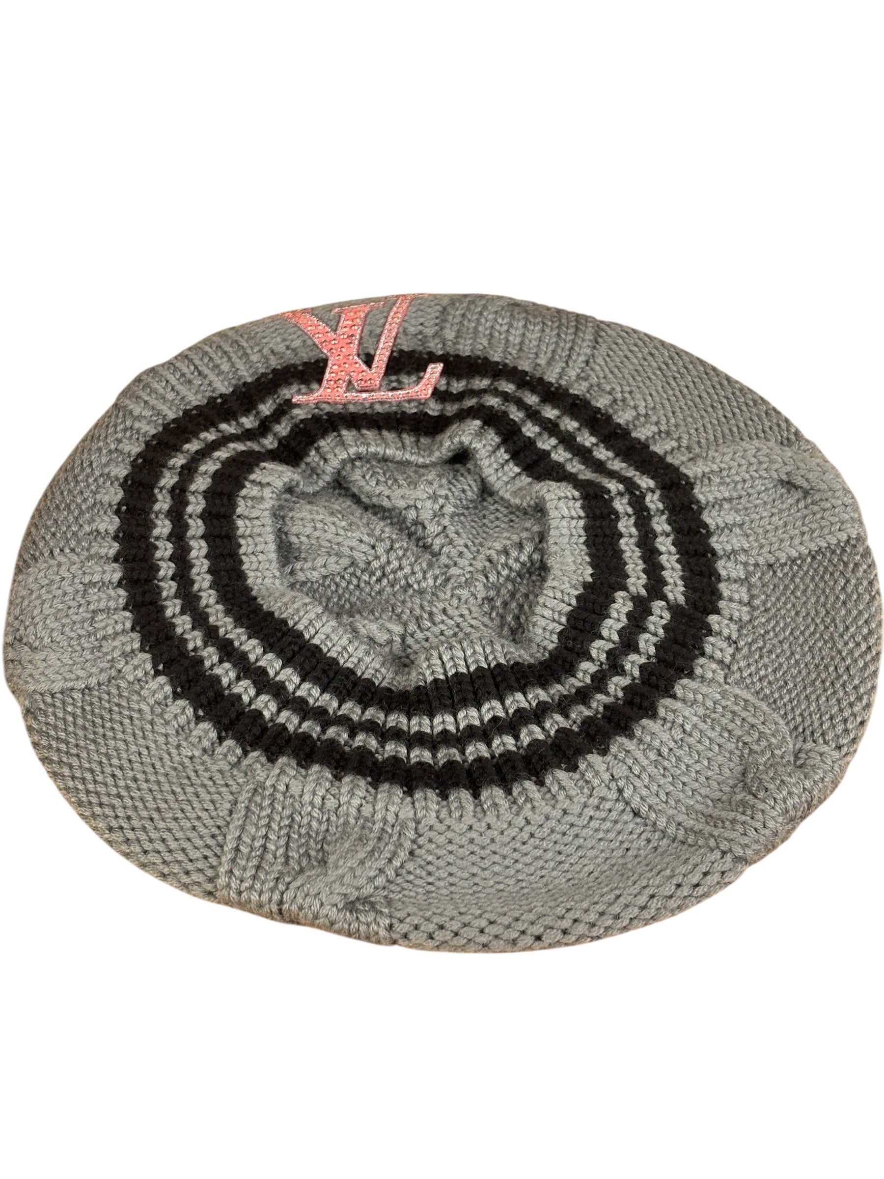 Louis Vuitton Grey Wool Knit Beret