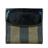 Fendi Vintage Striped Pequin Wallet
