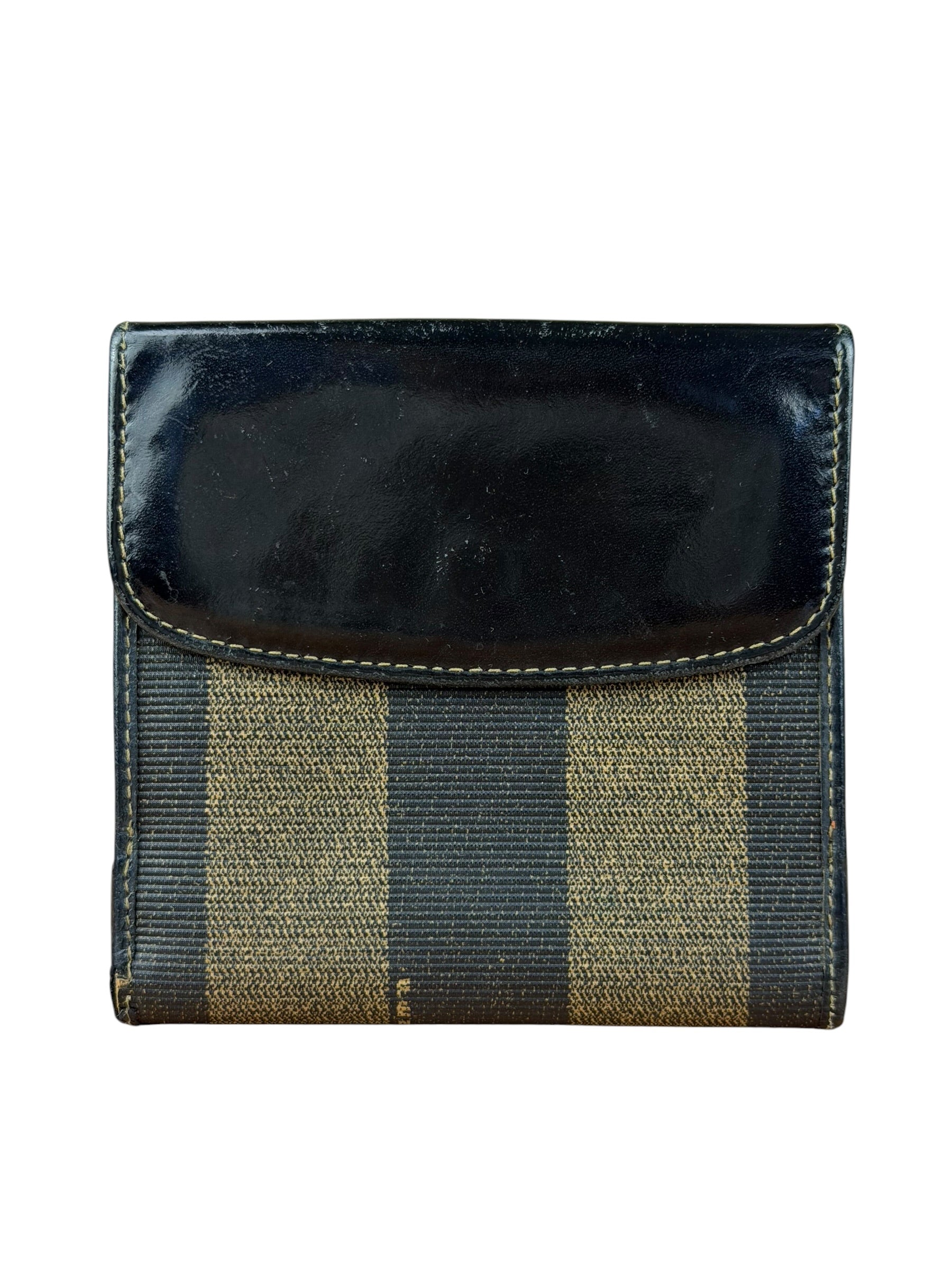 Fendi Vintage Striped Pequin Wallet