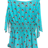 Prada Turquoise Wrap Dress