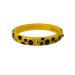 Louis Vuitton x Yayoi Kusama Yellow/Bkack Infinity Dots Acrylic Bangle