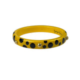 Louis Vuitton x Yayoi Kusama Yellow/Bkack Infinity Dots Acrylic Bangle