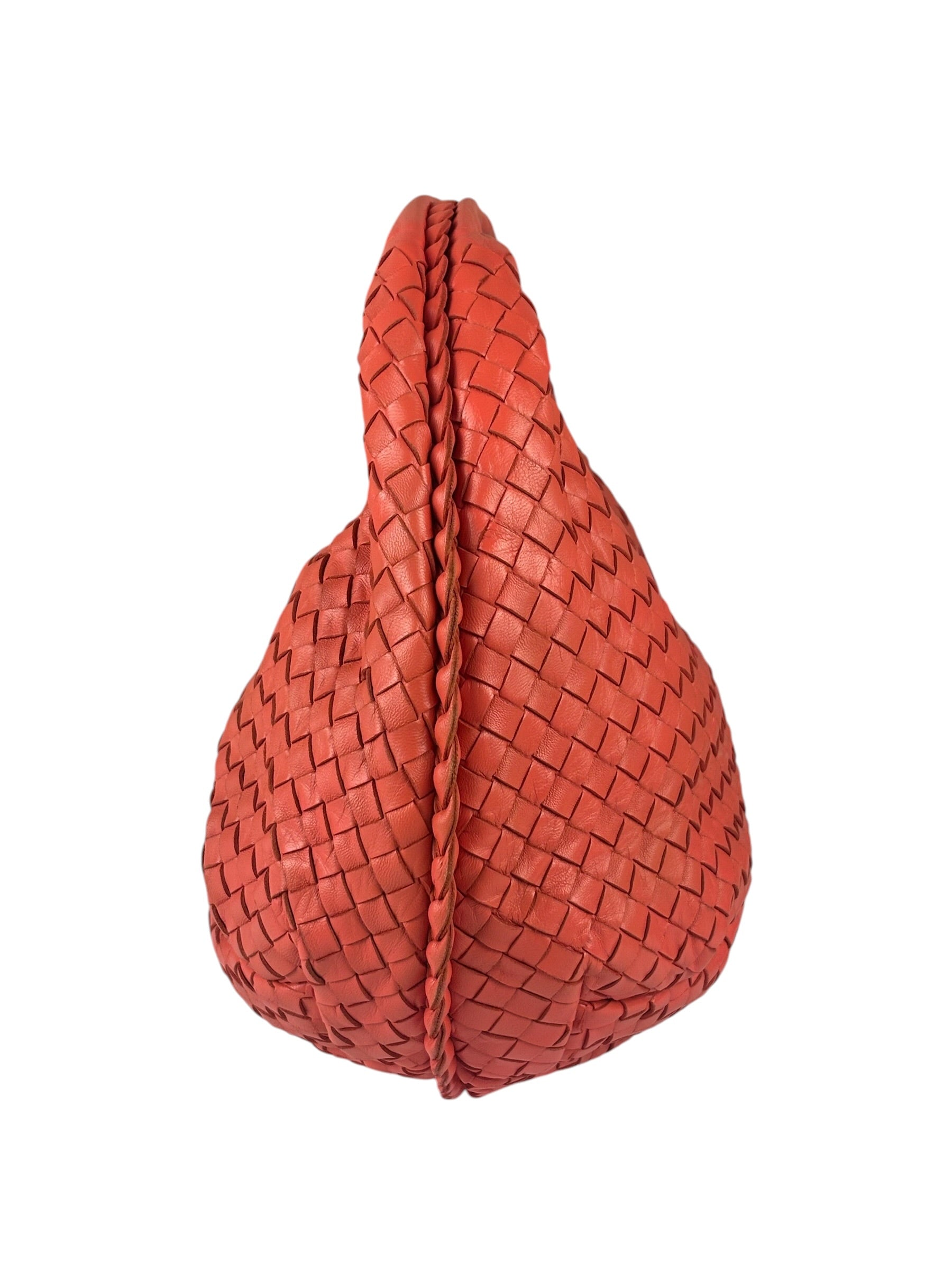 Bottega Veneta Orange Intrecciato Hobo Bag