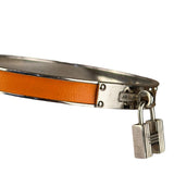 Hermes Orange Kelly H Lock Mini Clic Bracelet