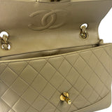 Chanel Vintage Beige Quilted Leather Diana Flap Bag 1989