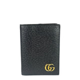 Gucci Black Leather GG Marmont Card Case