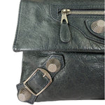 Balenciaga Grey Lambskin Giant Envelope Clutch