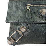 Balenciaga Grey Lambskin Giant Envelope Clutch