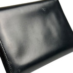 Cartier Black Leather Panther C Tri-Fold Wallet