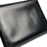 Cartier Black Leather Panther C Tri-Fold Wallet