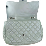 Chanel Light Sage Green Medium Classic Flap Shoulder Bag 2008