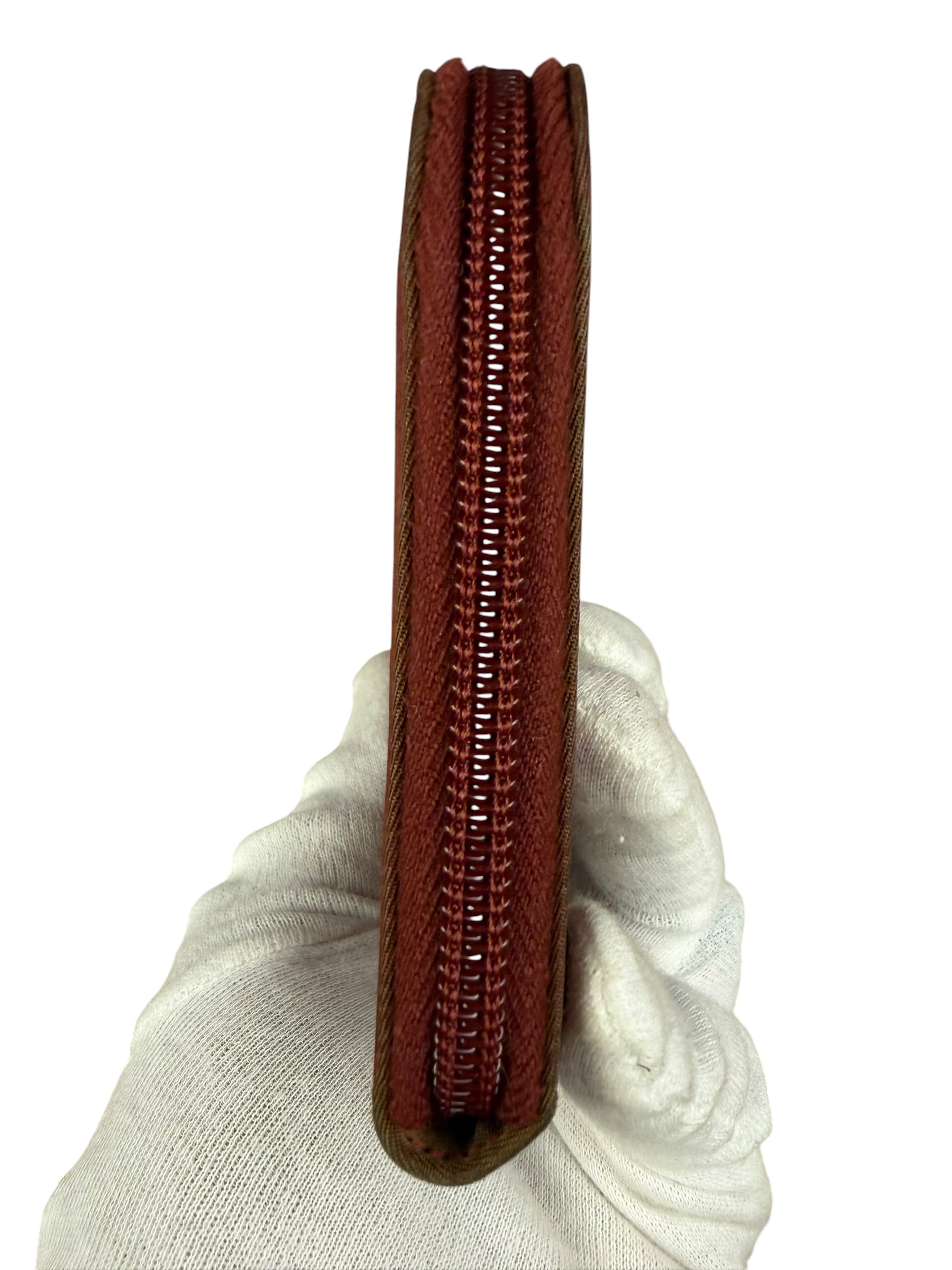 Prada Vintage Red Nylon Zip-Around Sport Long Wallet