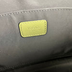 Versace Green Croc-Embossed Medusa Leather Clutch