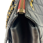 Chanel Vintage Black Quilted Lambskin Shoulder Bag 2010