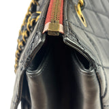 Chanel Vintage Black Quilted Lambskin Shoulder Bag 2010