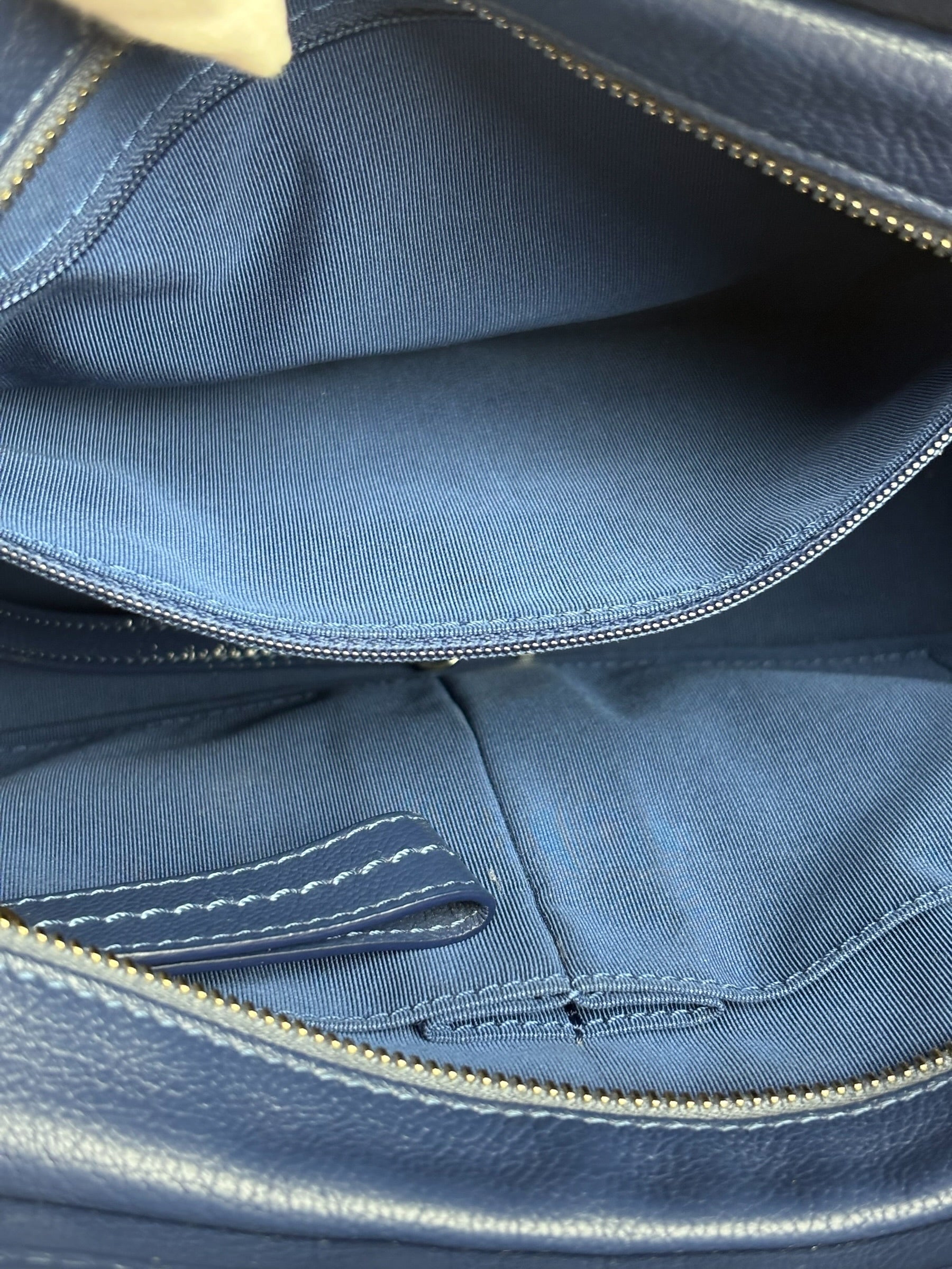 Chanel Navy Blue Leather Gabrielle Hobo Bag 2018