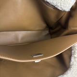 Balenciaga Rodeo Handbag Suede/Fleece Brown