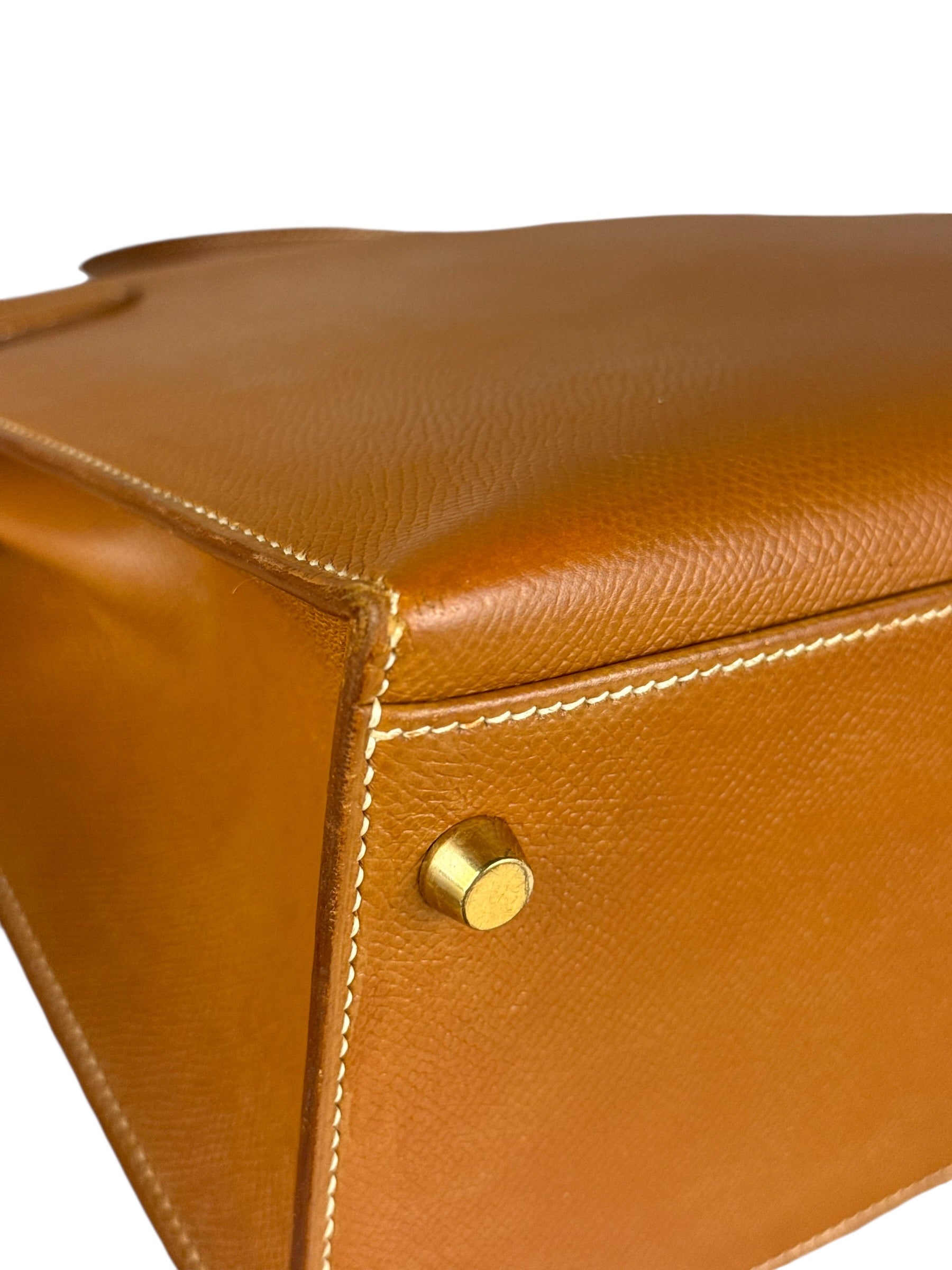 Hermes Kelly 32 Sellier Epsom Gold Handbag 1995