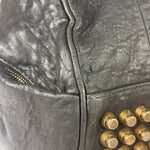 Alexander Wang Black Pebbled Leather Rocco Satchel